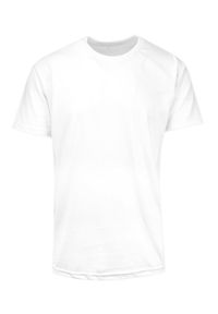 Hovard - T-Shirt Bawełniany Biały Męski Bez Nadruku, Koszulka, Krótki Rękaw, Basic, U-neck. Okazja: na co dzień. Kolor: biały. Materiał: bawełna. Długość rękawa: krótki rękaw. Długość: krótkie. Sezon: wiosna, lato. Styl: casual #1