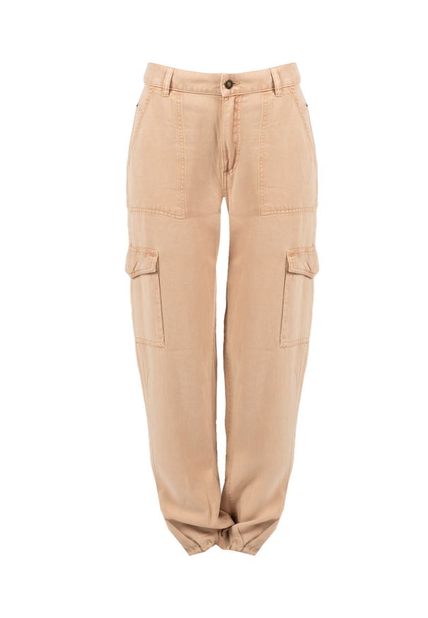 Guess Spodnie | W1GA20RDX70 | Kobieta | Różowy. Okazja: na co dzień. Kolor: różowy. Materiał: włókno, skóra, tkanina. Styl: casual