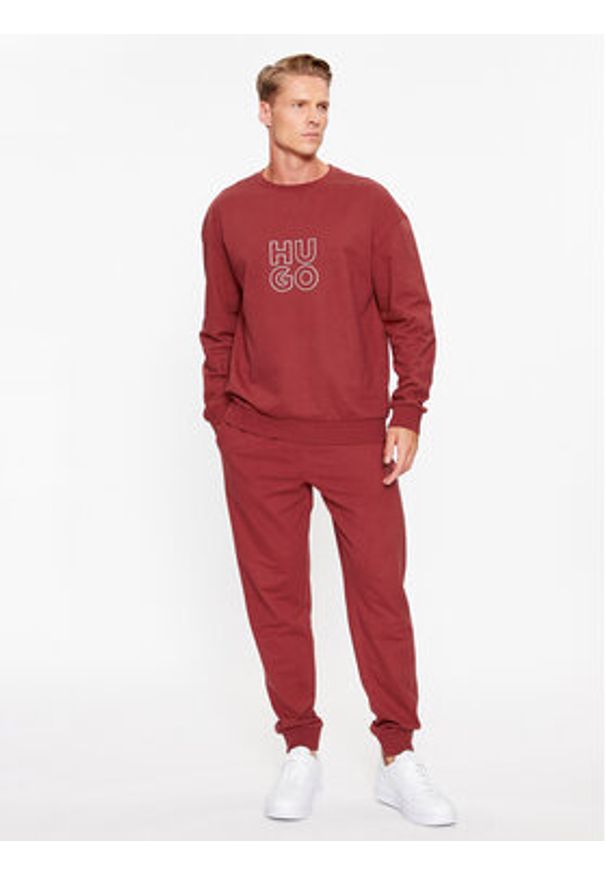 Hugo Bluza 50501590 Czerwony Regular Fit. Kolor: czerwony. Materiał: bawełna