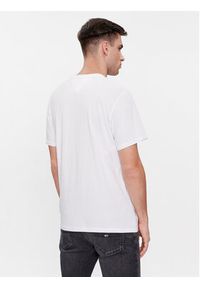Tommy Jeans T-Shirt Essential Flag DM0DM18263 Biały Slim Fit. Kolor: biały. Materiał: bawełna
