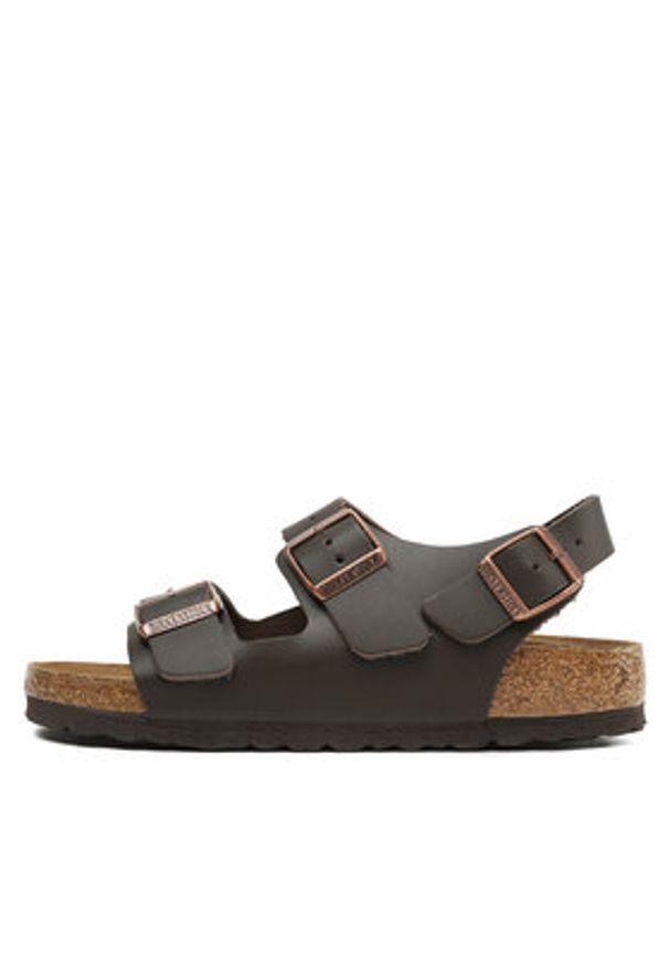 Birkenstock Sandały Milano Bs 34103 Brązowy. Kolor: brązowy. Materiał: skóra