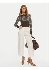 Guess Sweter Lise W3BR81 Z37K0 Brązowy Regular Fit. Kolor: brązowy. Materiał: syntetyk #5