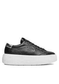 Calvin Klein Sneakersy Bubble Cupsole Lace Up HW0HW01861 Czarny. Kolor: czarny. Materiał: skóra #1