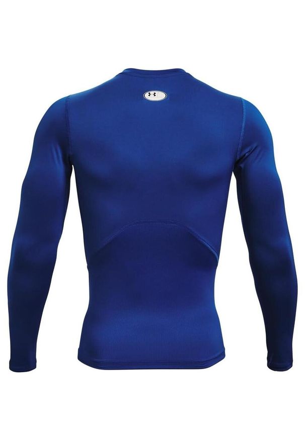 Under Armour - Męska Koszulka Z Długim Rękawem HeatGear. Kolor: niebieski. Długość rękawa: długi rękaw. Długość: długie. Sport: turystyka piesza
