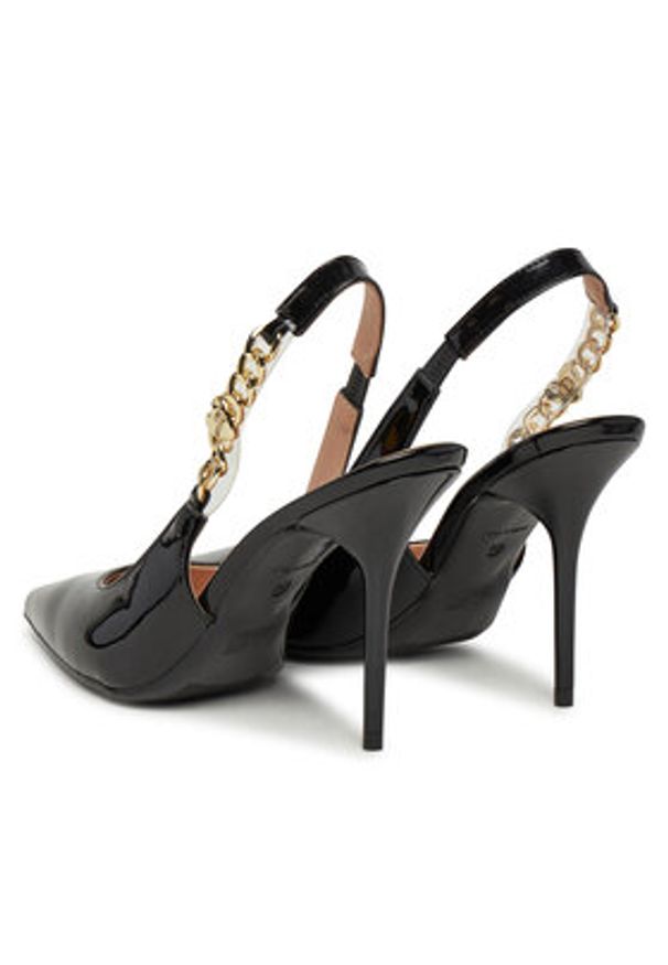 Love Moschino - LOVE MOSCHINO Szpilki JA10139G0MIH0000 Czarny. Kolor: czarny. Materiał: skóra. Obcas: na szpilce