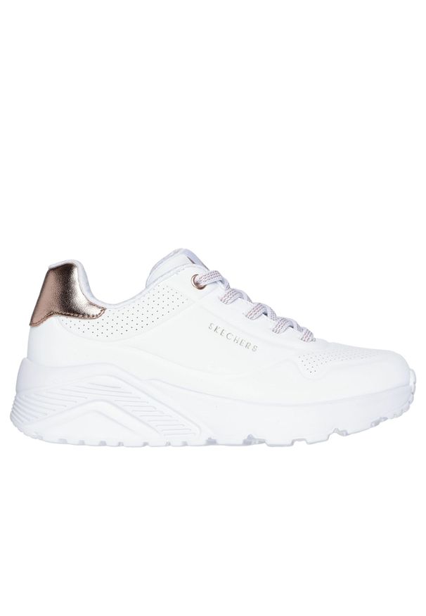 skechers - Buty Kobieta Skechers Uno Lite biały. Kolor: biały. Materiał: syntetyk, tkanina, materiał. Model: Skechers Sport. Sport: turystyka piesza