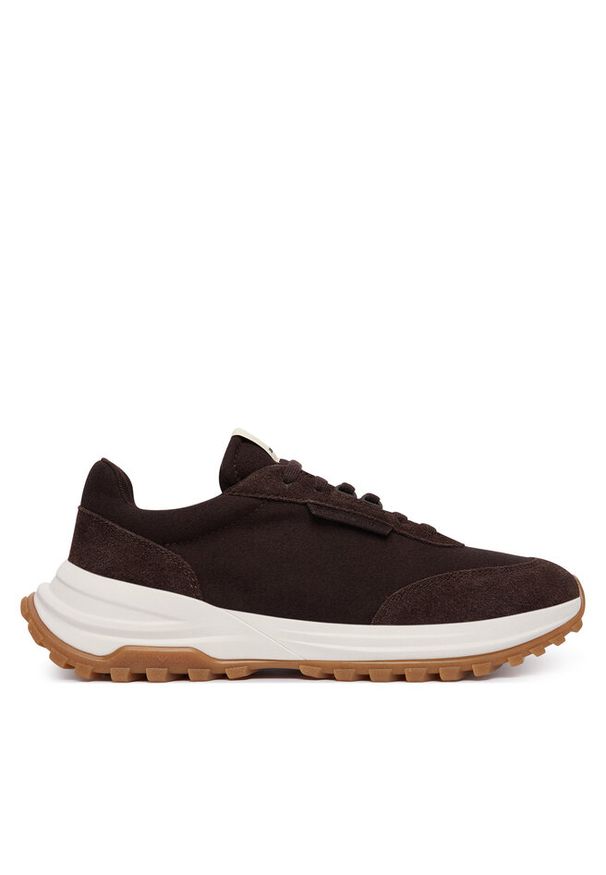 Sneakersy Emporio Armani. Kolor: brązowy
