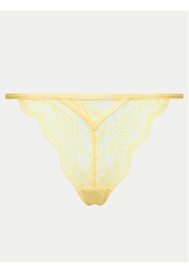 Hunkemöller Stringi Isabelle 205390 Żółty. Kolor: żółty. Materiał: syntetyk