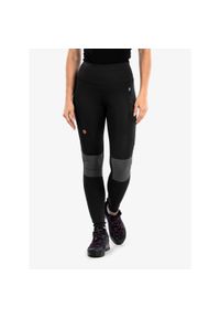 Fjällräven - Spodnie trekkingowe damskie Fjallraven Abisko Trekking Tights Pro. Kolor: czarny, szary, wielokolorowy. Sport: turystyka piesza