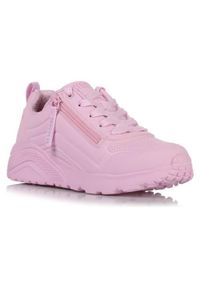 skechers - Buty do chodzenia dla dzieci Skechers Uno Lite Easy Zip. Kolor: różowy. Materiał: syntetyk, materiał. Szerokość cholewki: normalna. Model: Skechers Sport. Sport: turystyka piesza #1