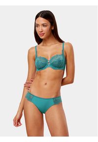 Triumph Biustonosz z fiszbiną Wild Peony Florale W 10209608 Zielony. Kolor: zielony. Materiał: syntetyk