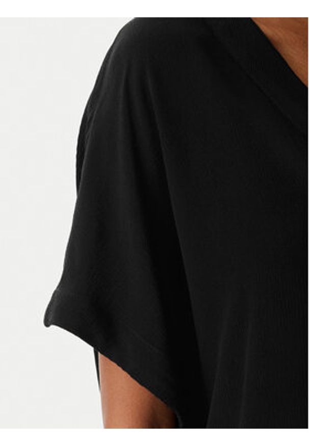 BOSS Bluzka Double B 50557041 Czarny Regular Fit. Kolor: czarny. Materiał: wiskoza