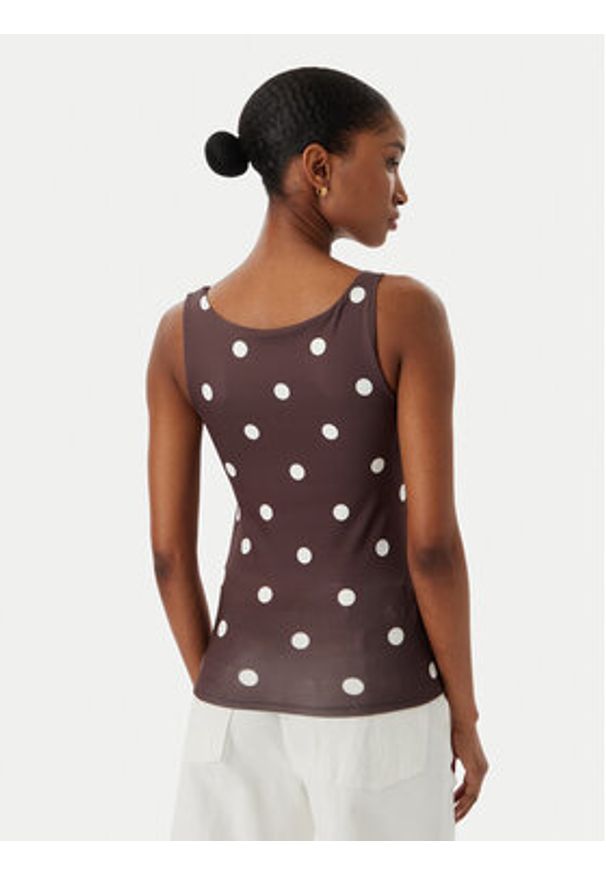 Vero Moda Top Million 10305800 Brązowy Regular Fit. Kolor: brązowy. Materiał: syntetyk