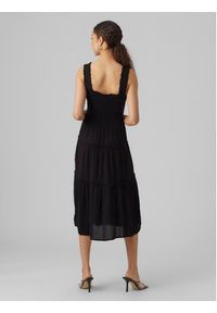 Vero Moda Sukienka letnia Menny 10282481 Czarny Regular Fit. Kolor: czarny. Materiał: wiskoza. Sezon: lato #3