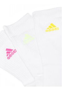 Adidas - adidas Zestaw 3 par wysokich skarpet unisex IP2635 3-PACK Biały. Kolor: biały. Materiał: bawełna