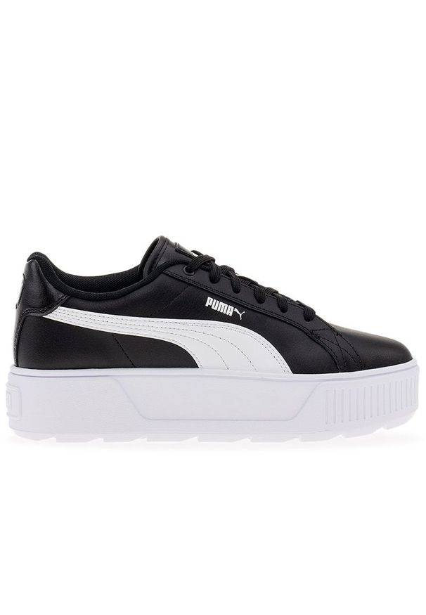 Buty Puma Karmen L 38737402 - czarne. Kolor: czarny. Materiał: materiał, skóra ekologiczna, syntetyk. Szerokość cholewki: normalna. Obcas: na platformie