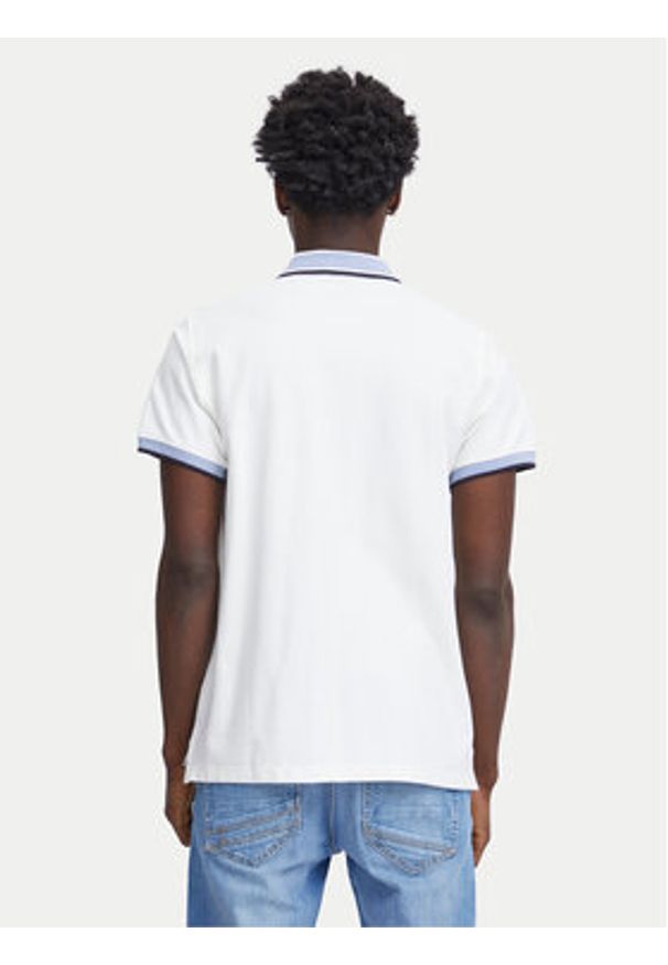 Blend Polo 20716479 Biały Regular Fit. Typ kołnierza: polo. Kolor: biały. Materiał: bawełna