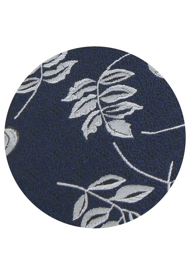 Krawat Męski - Angelo di Monti - Granat w Duże Kwiaty. Kolor: niebieski. Materiał: tkanina. Wzór: kwiaty. Styl: elegancki, wizytowy