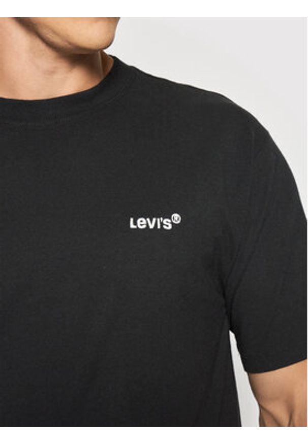 Levi's® T-Shirt Red Tab™ A0637-0001 Czarny Boxy Fit. Kolor: czarny. Materiał: bawełna