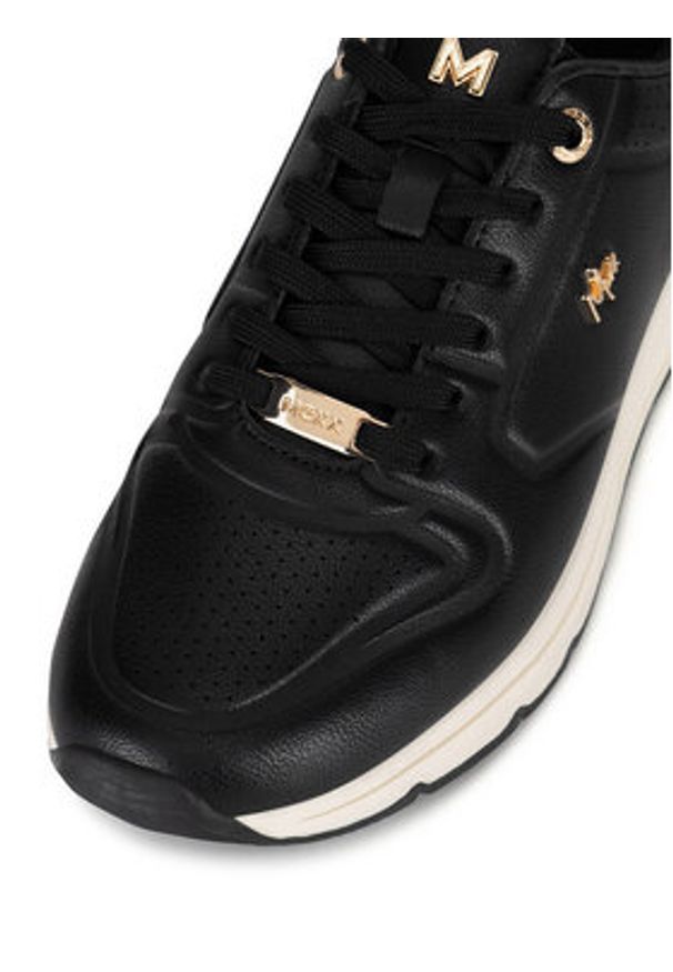 MEXX Sneakersy MI001008143W Czarny. Kolor: czarny. Materiał: skóra