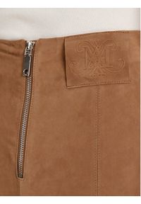 MAX&Co. Spódnica skórzana Guelfi 2526406011200 Brązowy Straight Fit. Kolor: brązowy. Materiał: skóra #3