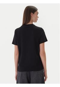 Karl Lagerfeld - KARL LAGERFELD T-Shirt A4W17052 Czarny Regular Fit. Typ kołnierza: dekolt w karo. Kolor: czarny. Materiał: bawełna #3