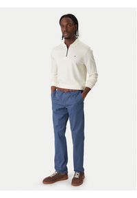 TOMMY HILFIGER - Tommy Hilfiger Polo MW0MW42808 Écru Regular Fit. Typ kołnierza: polo. Materiał: bawełna #3