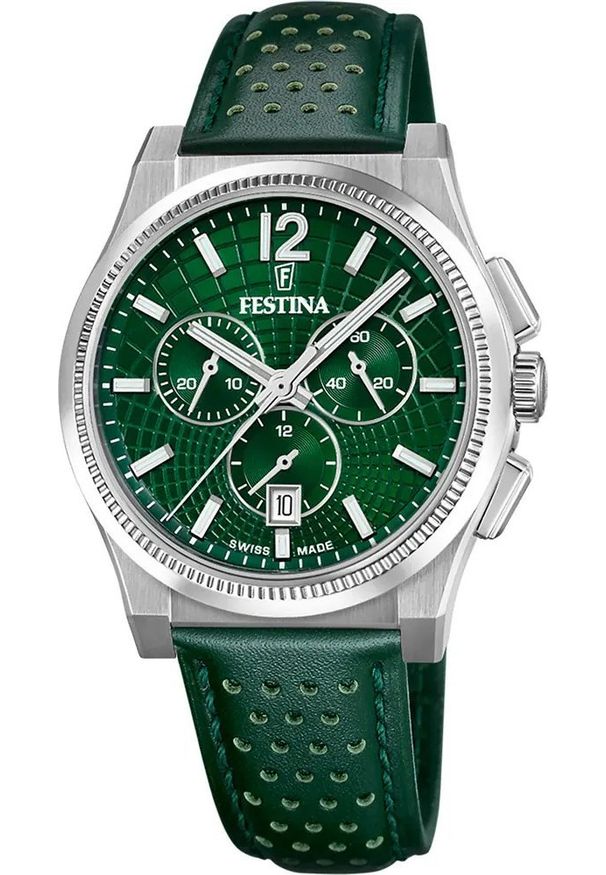 Zegarek męski Festina F20060-3 zielony. Kolor: zielony