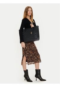 MICHAEL Michael Kors Torebka Eliza 30T4GZAT4L Czarny. Kolor: czarny. Materiał: skórzane #1