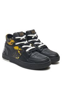 Versace Jeans Couture Sneakersy 77YA3SJ7 Czarny. Kolor: czarny. Materiał: skóra #4