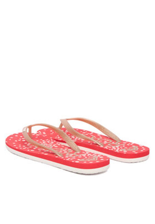 Roxy Japonki ARJL100869-RGL Czerwony. Kolor: czerwony. Materiał: materiał