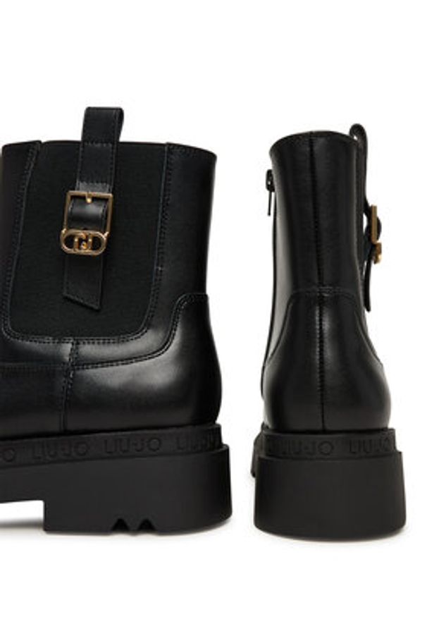 Liu Jo Botki Love 63 SF5067 P0102 Czarny. Kolor: czarny. Materiał: skóra