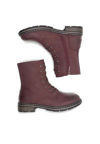 Clara Barson Botki KAYLA WS6201-05 Bordowy. Kolor: czerwony