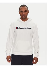 Champion Bluza 220726 Biały Slim Fit. Kolor: biały. Materiał: bawełna