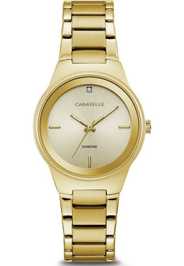 Zegarek Caravelle Zegarek damski Caravelle 44P101 złoty. Kolor: złoty