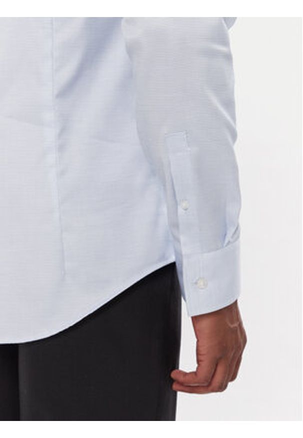 Calvin Klein Koszula LV019EU068 Błękitny Slim Fit. Kolor: niebieski. Materiał: bawełna