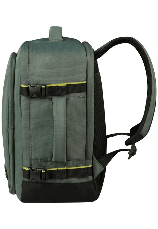 AMERICAN TOURISTER - Plecak American Tourister Air Take2Cabin S/M do WIZZ ciemnozielony. Kolor: zielony. Materiał: materiał. Styl: biznesowy, casual