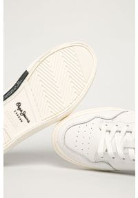 Pepe Jeans - Buty Kenton Orginal LTH. Nosek buta: okrągły. Zapięcie: sznurówki. Kolor: biały. Materiał: syntetyk, materiał, skóra ekologiczna, guma. Szerokość cholewki: normalna #2