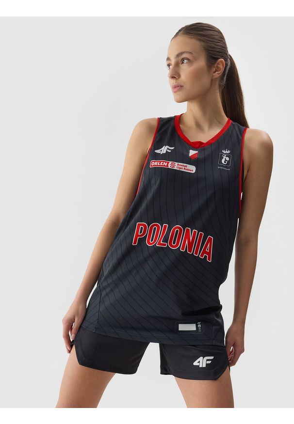 4f - Tank top replika wyjazdowy z sezonu 2023/24 uniseks 4F x Polonia Warszawa - multikolor. Kolor: wielokolorowy. Materiał: dzianina