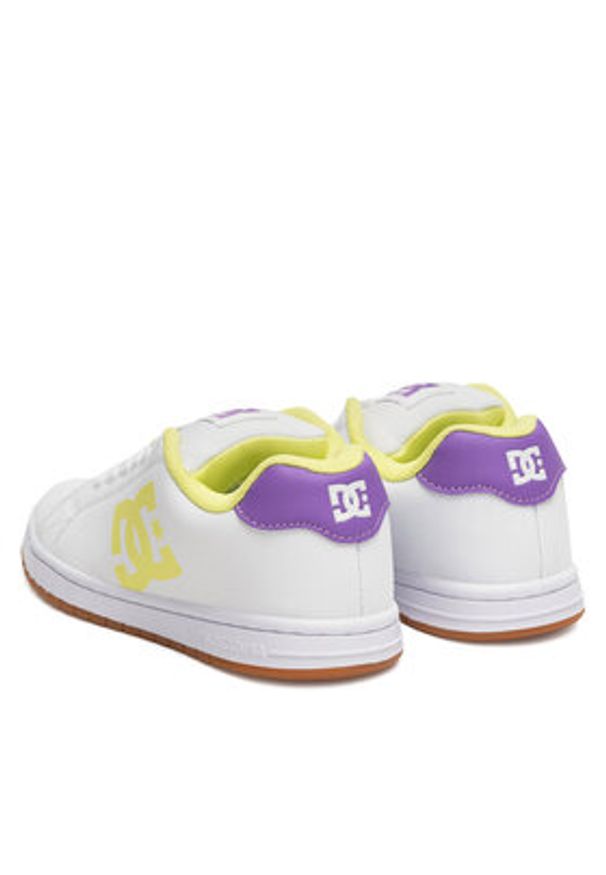 DC Shoes Sneakersy GAVELER ADJS700082-HPO Biały. Kolor: biały. Materiał: materiał