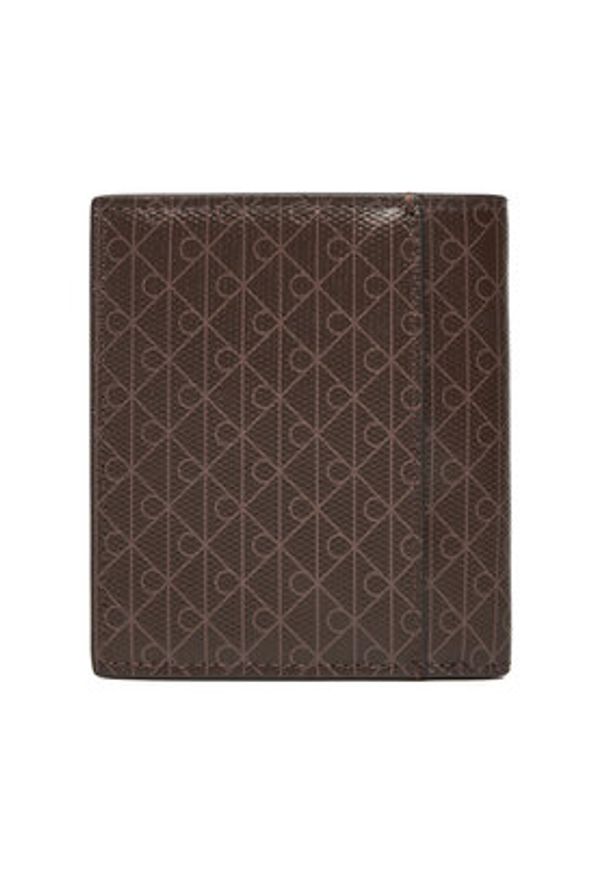 Calvin Klein Portfel Coated Ns Slim Billfold LV04D1084G Brązowy. Kolor: brązowy. Materiał: skóra