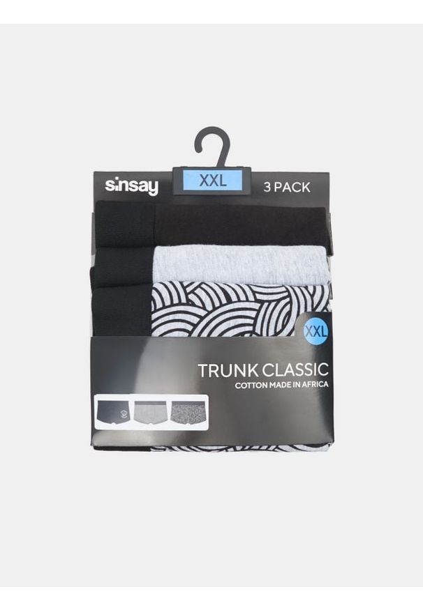 Sinsay - Bawełniane bokserki Long 3 pack - wielobarwny. Materiał: bawełna
