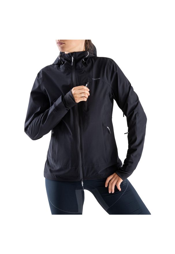 Kurtka trekkingowa damska Viking Trek Pro Lady. Kolor: czarny. Materiał: hardshell. Sport: turystyka piesza