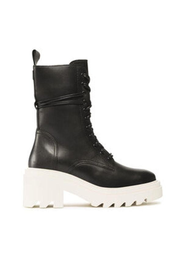 Gino Rossi - GINO ROSSI Trapery RST-CIRCLE-01 Czarny. Kolor: czarny. Materiał: skóra