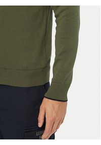 Aeronautica Militare Sweter 262MA1670UL00506 Khaki Regular Fit. Kolor: brązowy. Materiał: bawełna #2
