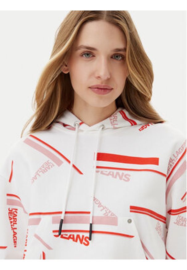 Karl Lagerfeld Jeans Bluza A2W20020 Kolorowy Relaxed Fit. Materiał: bawełna. Wzór: kolorowy