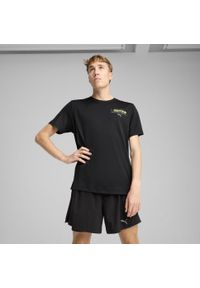 Puma - Męska koszulka do biegania z grafiką NITRO™ PUMA Black. Kolor: czarny. Sport: bieganie