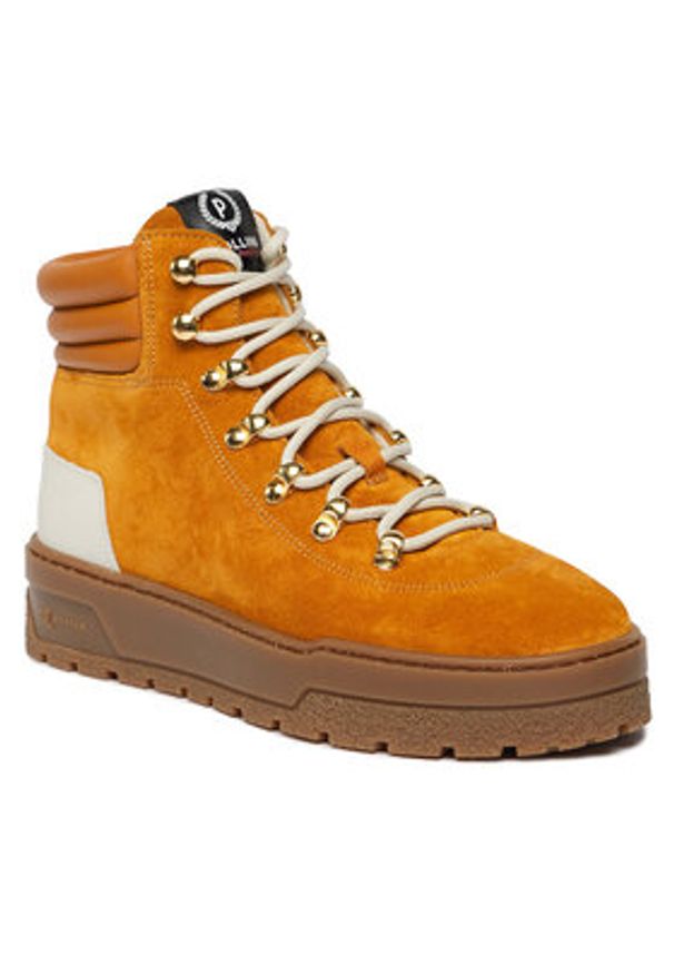 Pollini Sneakersy SA21264H0HTI241A Pomarańczowy. Kolor: pomarańczowy. Materiał: zamsz, skóra