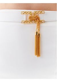 Elisabetta Franchi Spódnica ołówkowa GO-027-32E2-V390 Biały Slim Fit. Kolor: biały. Materiał: syntetyk #5