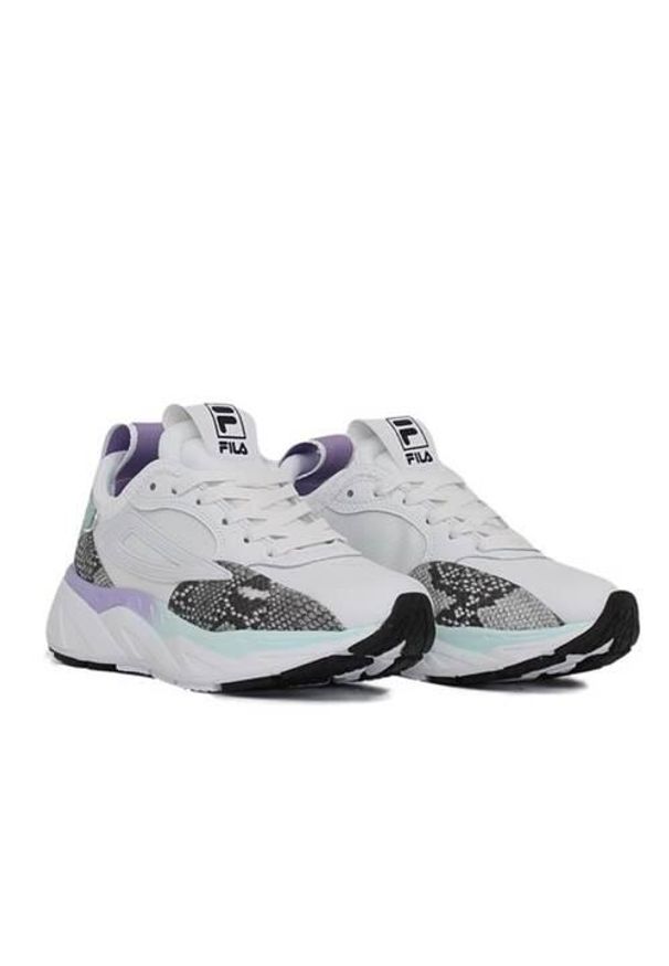 Buty do chodzenia damskie Fila Amore. Kolor: biały. Materiał: materiał, tkanina, syntetyk. Szerokość cholewki: normalna. Sport: turystyka piesza